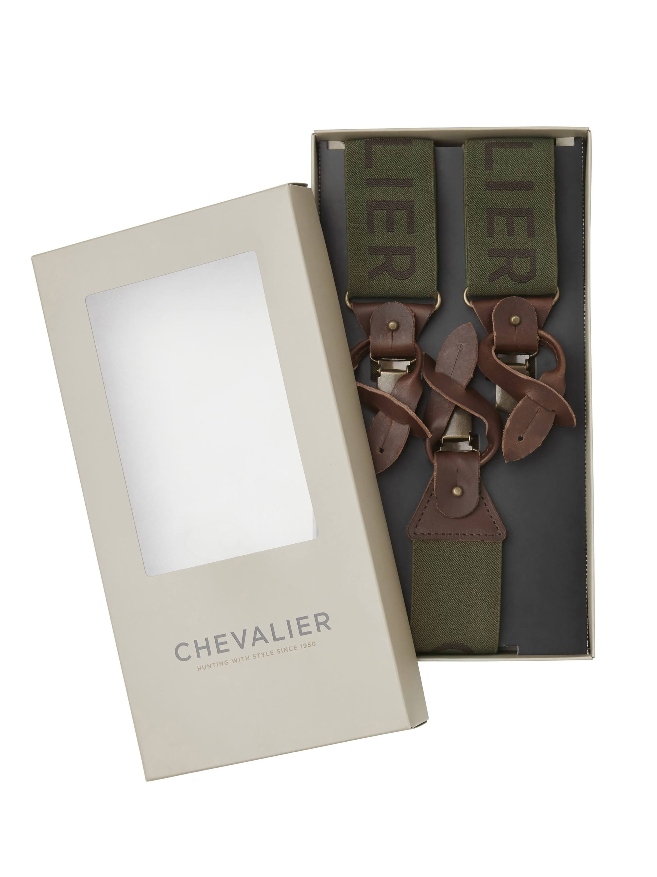 Подтяжки Chevalier Logo зеленые Фото 2